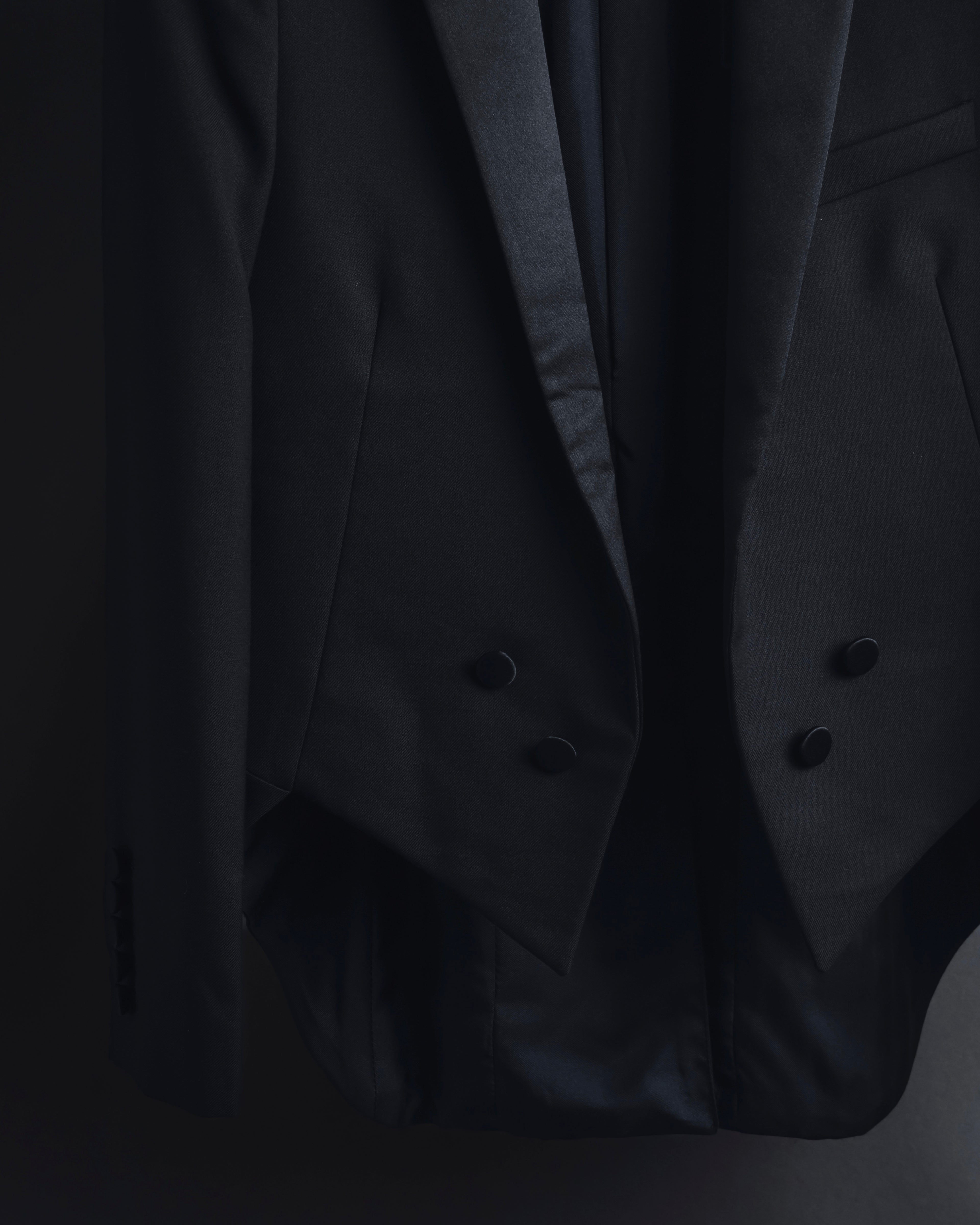 "Saint Laurent Paris" Modern tailcoat design jacket