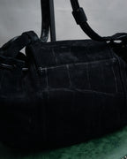 “SEE BY CHLOÉ” 2010’s Croc embossed suede drawstring bag