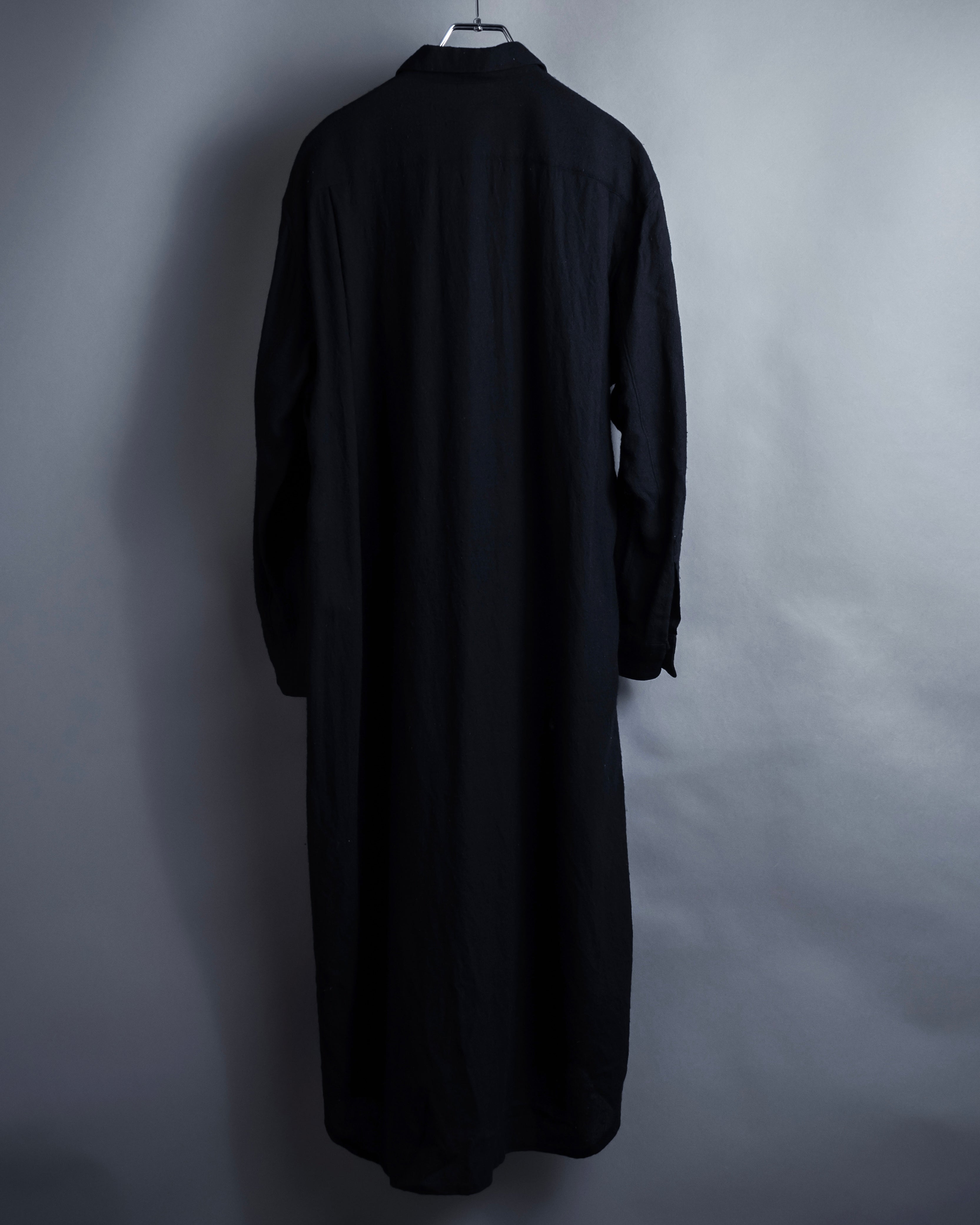 "COMME des GARCONS" 94AW Straight silhouette wool shirt dress