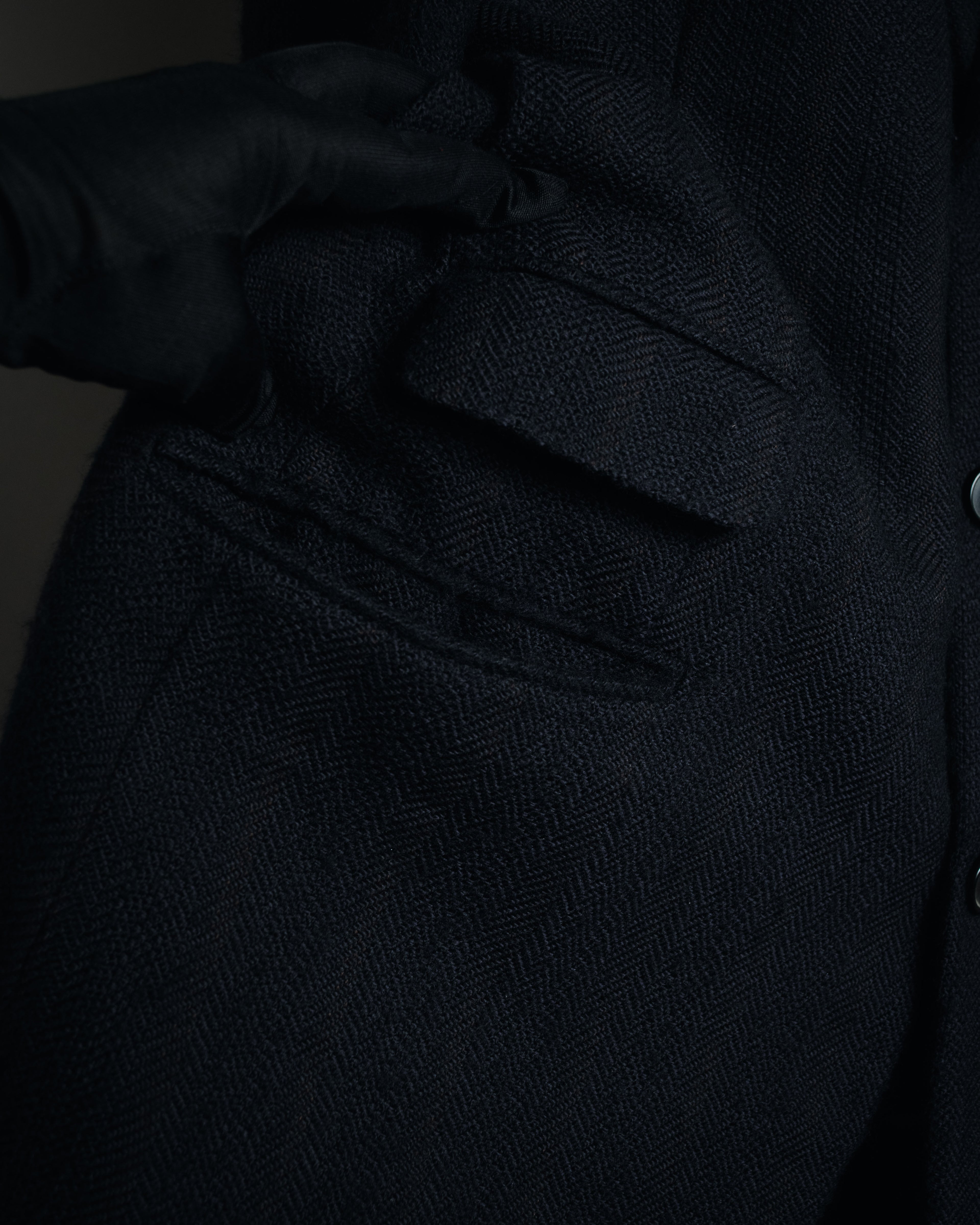 "HERMES" 90’s cashmere blend heritage vip limited tailored jacket