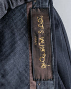 "LOUIS VUITTON" 2 button relaxed tailored jacket & no tuck tapered slacks set up