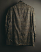 "Ermenegildo Zegna" 80's-90's Textured silk single-breasted blazer