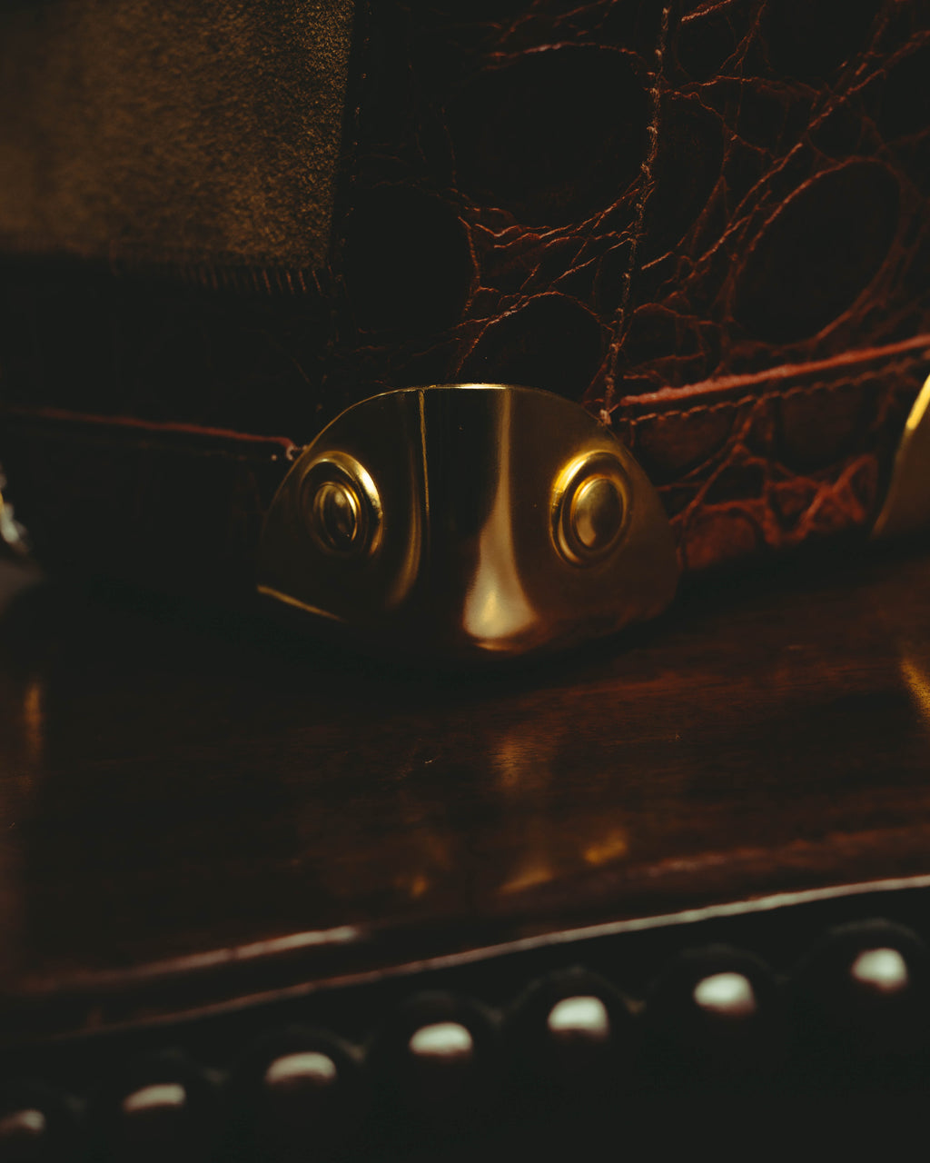 –SPECIAL– "GABBRIELLI FIRENZE" 70's-80's Sculptural structured leather handbag