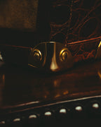 –SPECIAL– "GABBRIELLI FIRENZE" 70's-80's Sculptural structured leather handbag