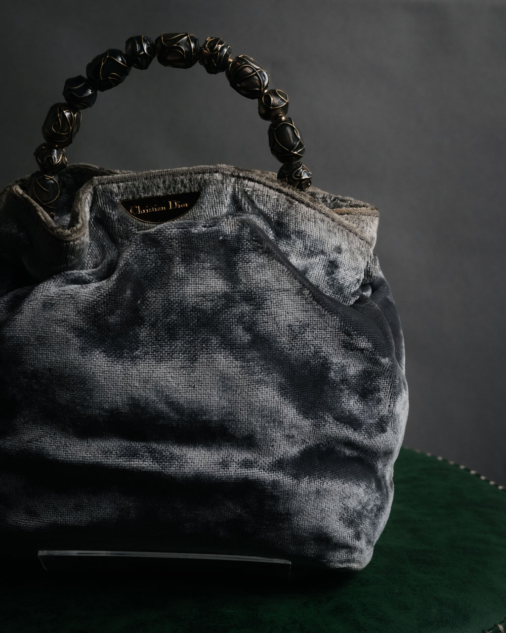 –SPECIAL– “Christian Dior”
90’s-00’s Beaded handle velvet pouch bag