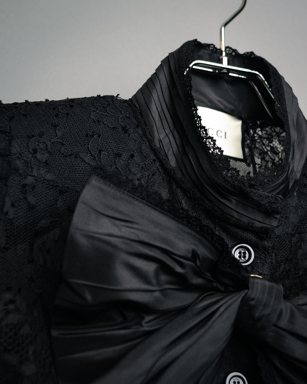 -SPECIAL- “GUCCI“ 2017-18 Fall winter lace bow blouse