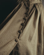 "DESTREE" 2020's Striped linen blend maxi skirt