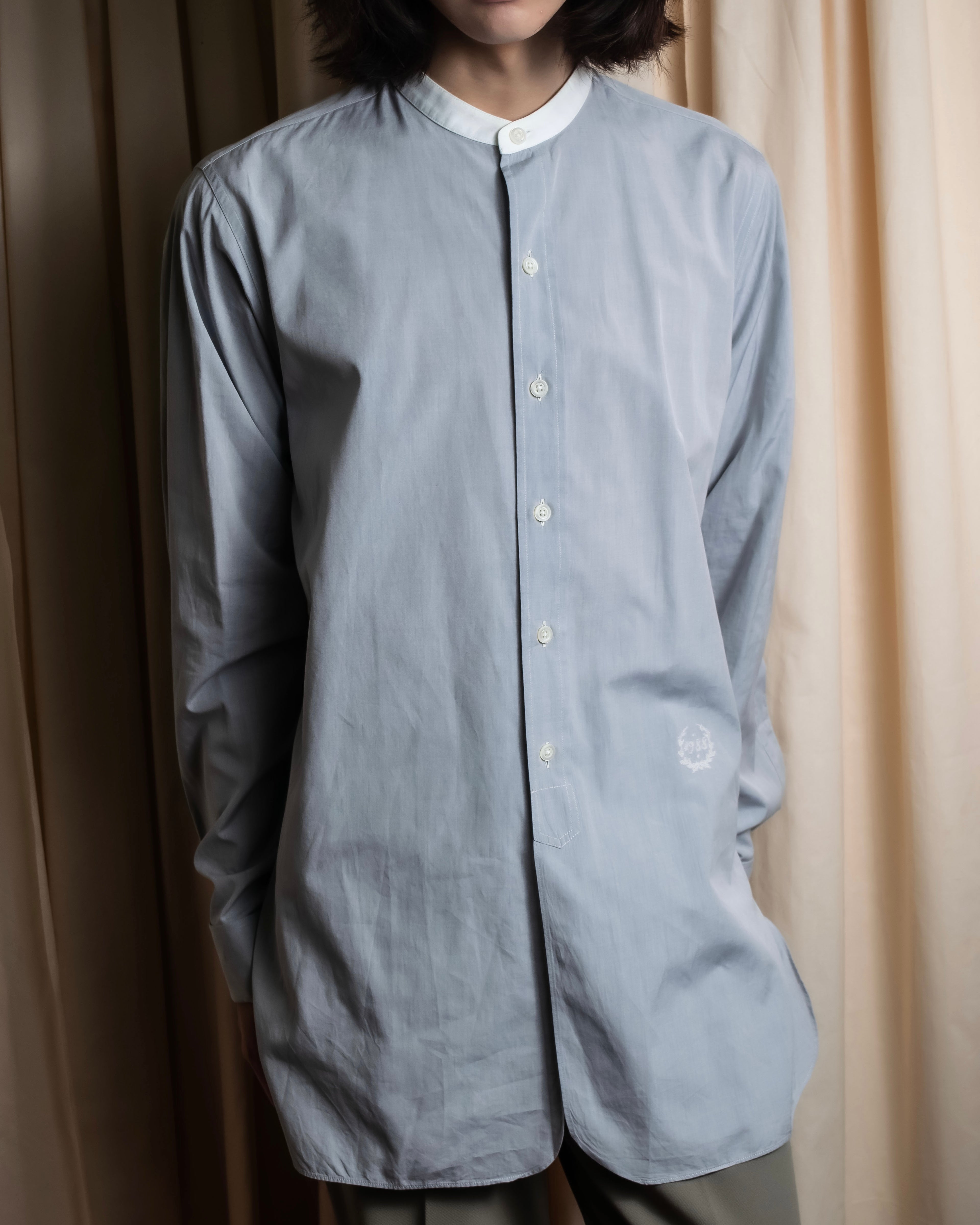"MAISON MARGIELA" 21SS Long tail design band collar shirt