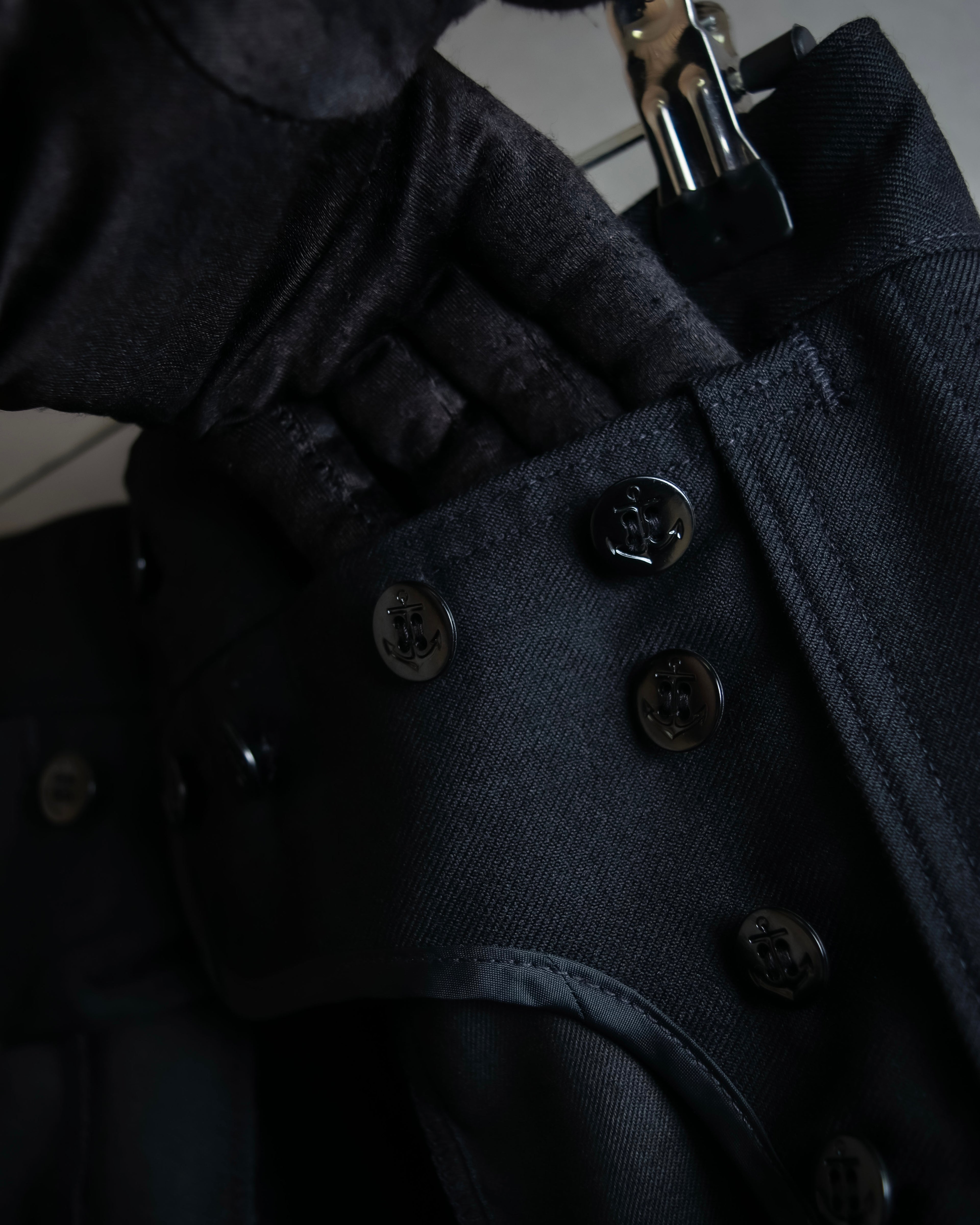 "US navy inspired lace back wide sailor pants"