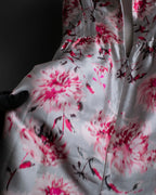 "Max Mara" Watercolor floral pattern sleeveless long dress