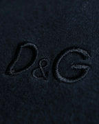 "DOLCE & GABBANA" Black and grey bicolor short sleeve T-shirt