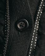 “VALENTINO ROMA” 00’s-10’s Rib knit frilled cardigan
