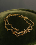 "Christian Dior" 80's-90's Gold tone chain necklace