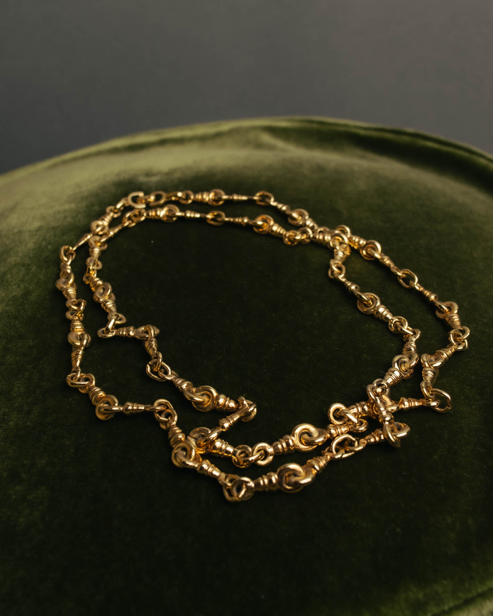 "Christian Dior" 80's-90's Gold tone chain necklace
