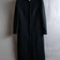 "VALENTINO" Solid no collar dart shaped long coat