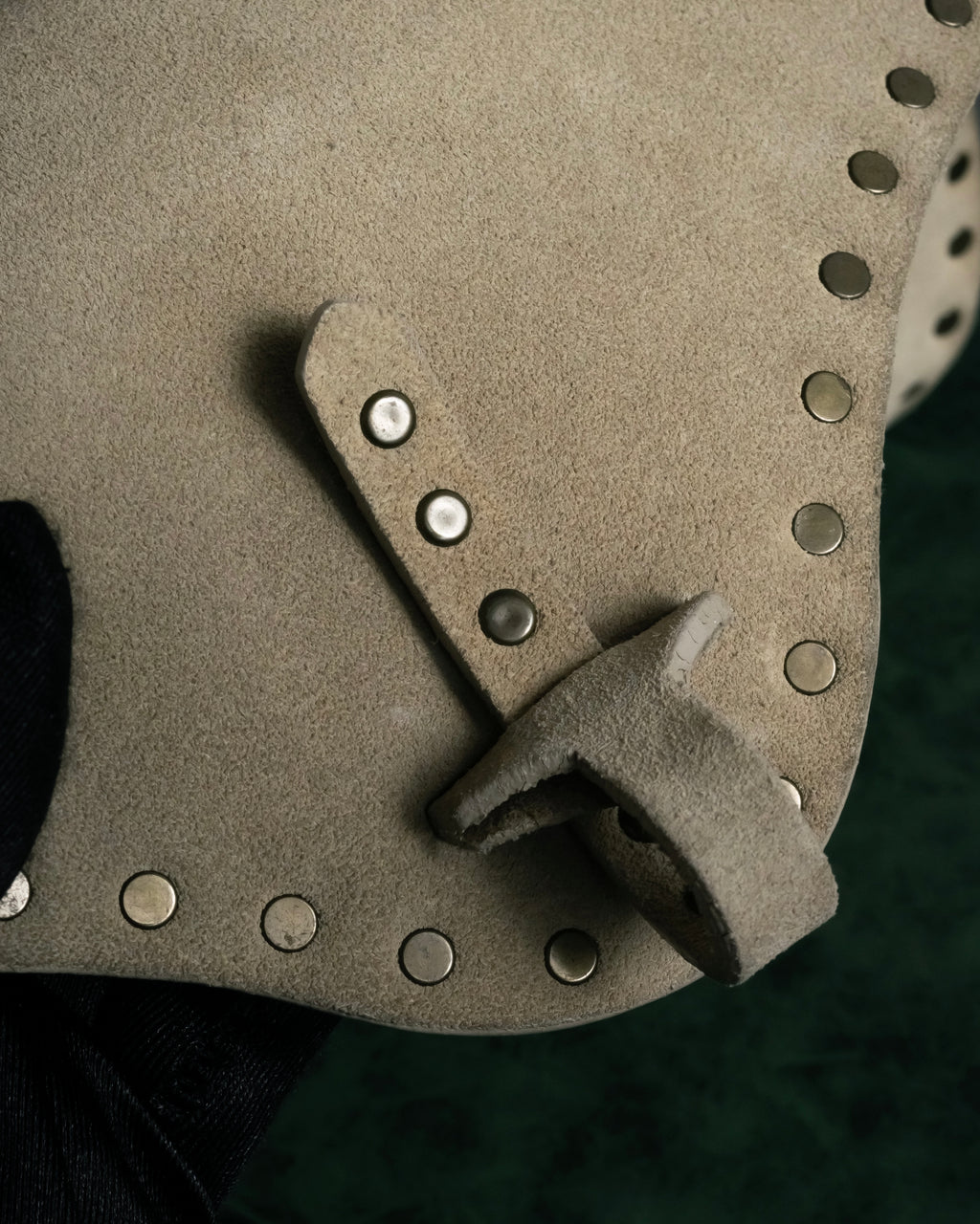 "CELINE" Studs design suede leather shoulder bag