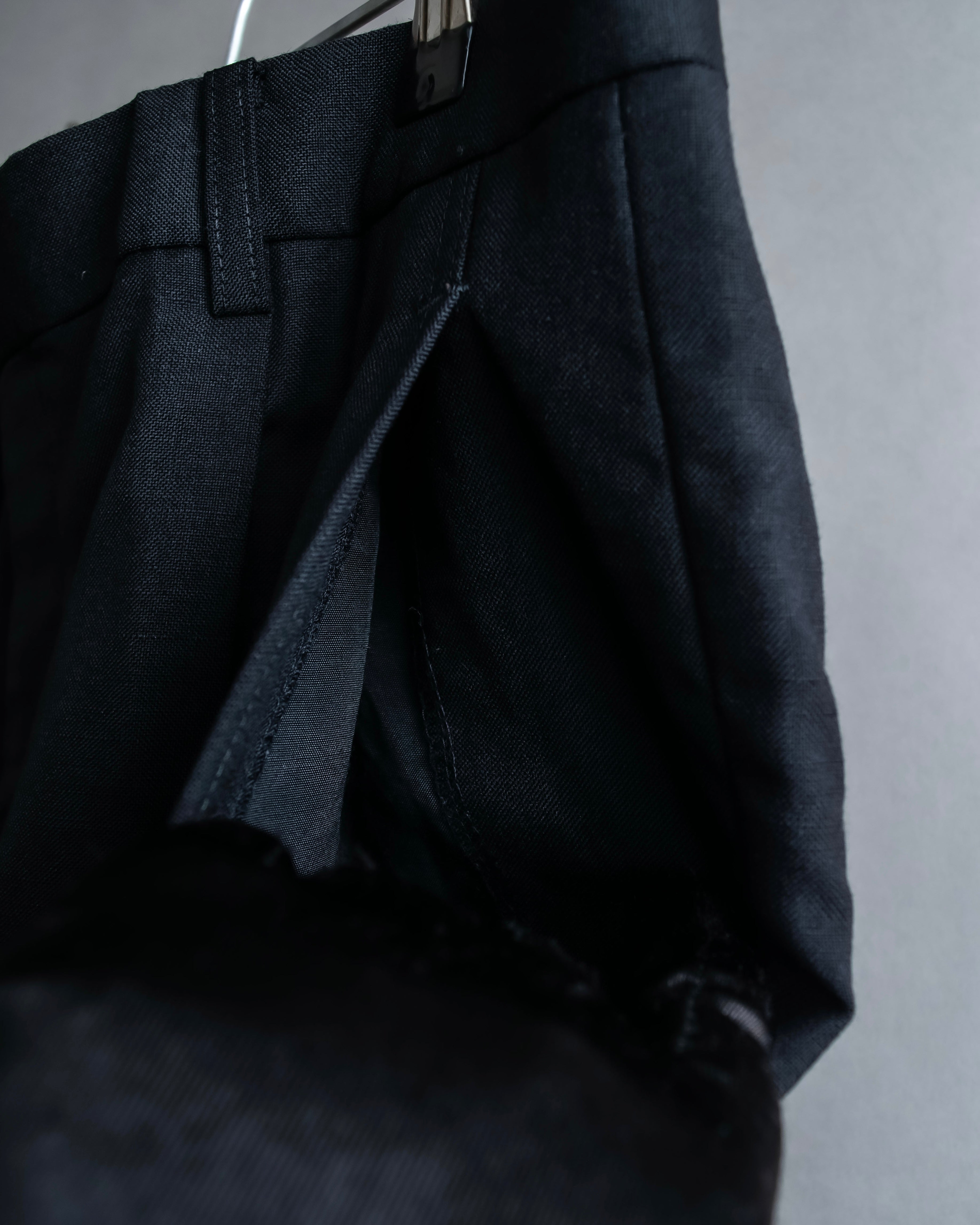 "Christian Dior" Mohair blend straight silhouette slacks