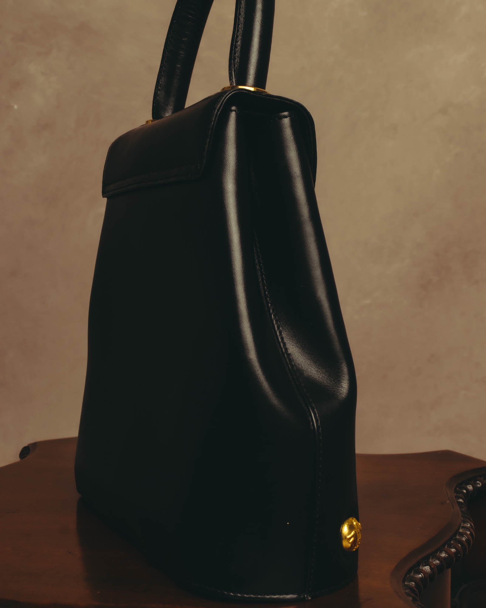 "Salvatore Ferragamo" 90's-00's Elegant leather 2 way handbag