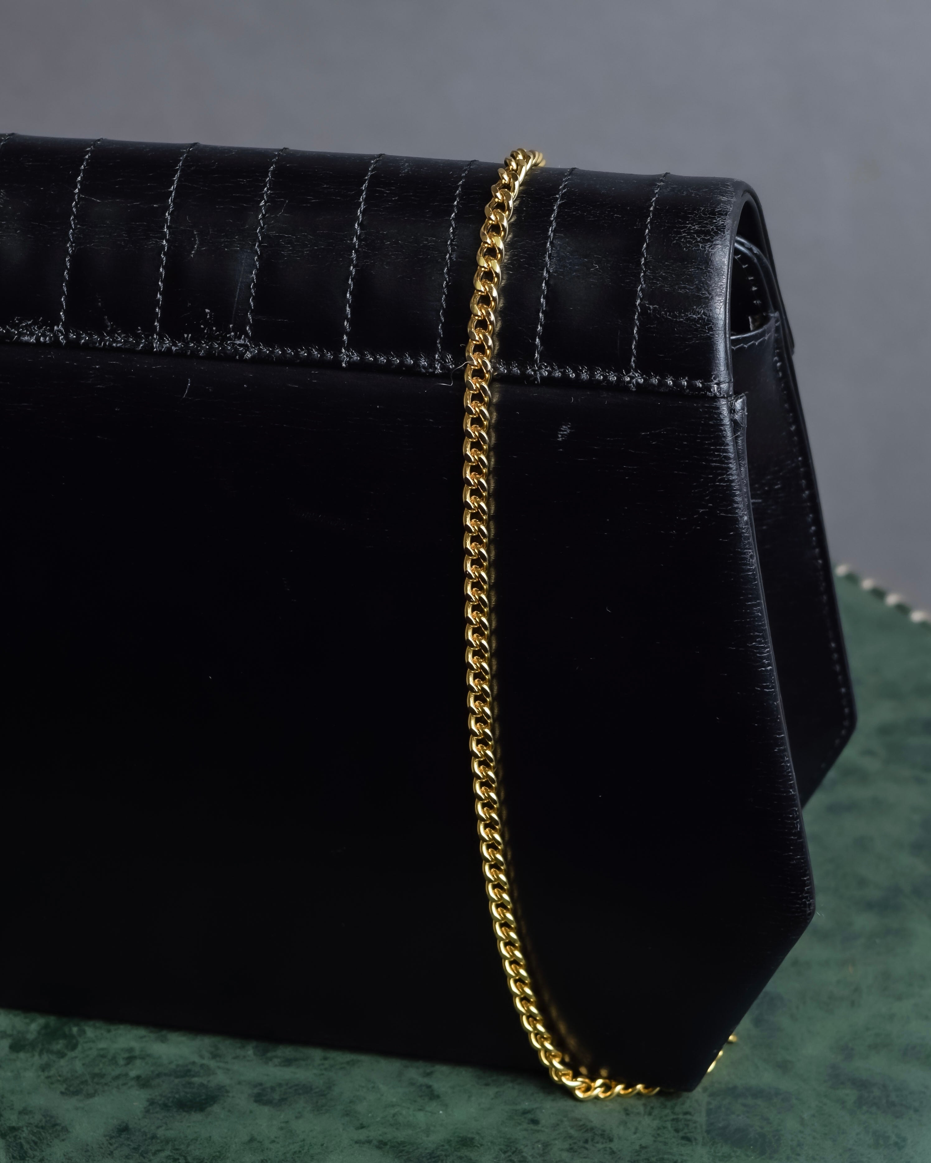 "Christian Dior" Layered flap oblique shoulder bag