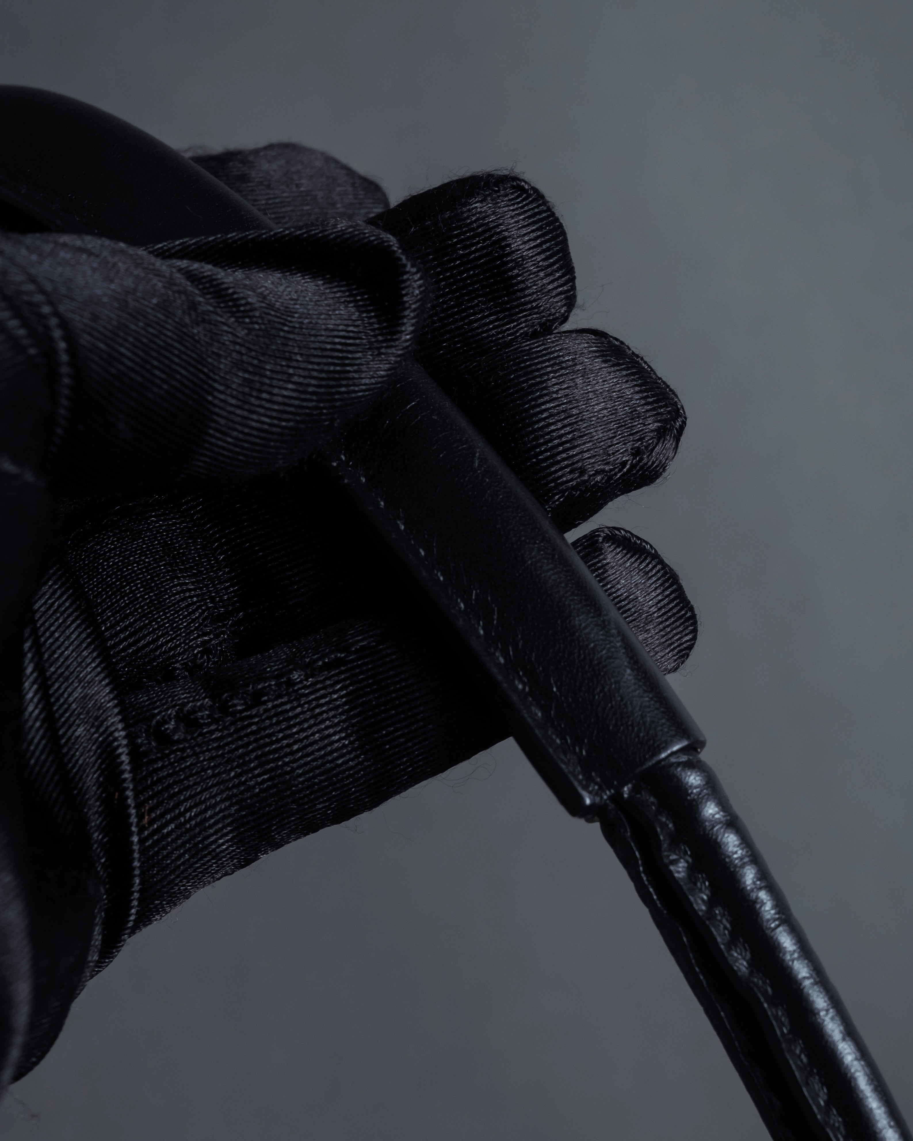 "GUCCI" Combination design hair calf leather bag