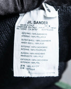 "JIL SANDER" Knit with different materials fur muffler