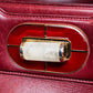 "BVLGARI" Marble motif burgundy color leather shoulder bag