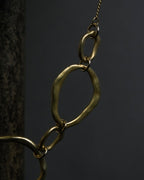 "Vintage organic ring necklace"