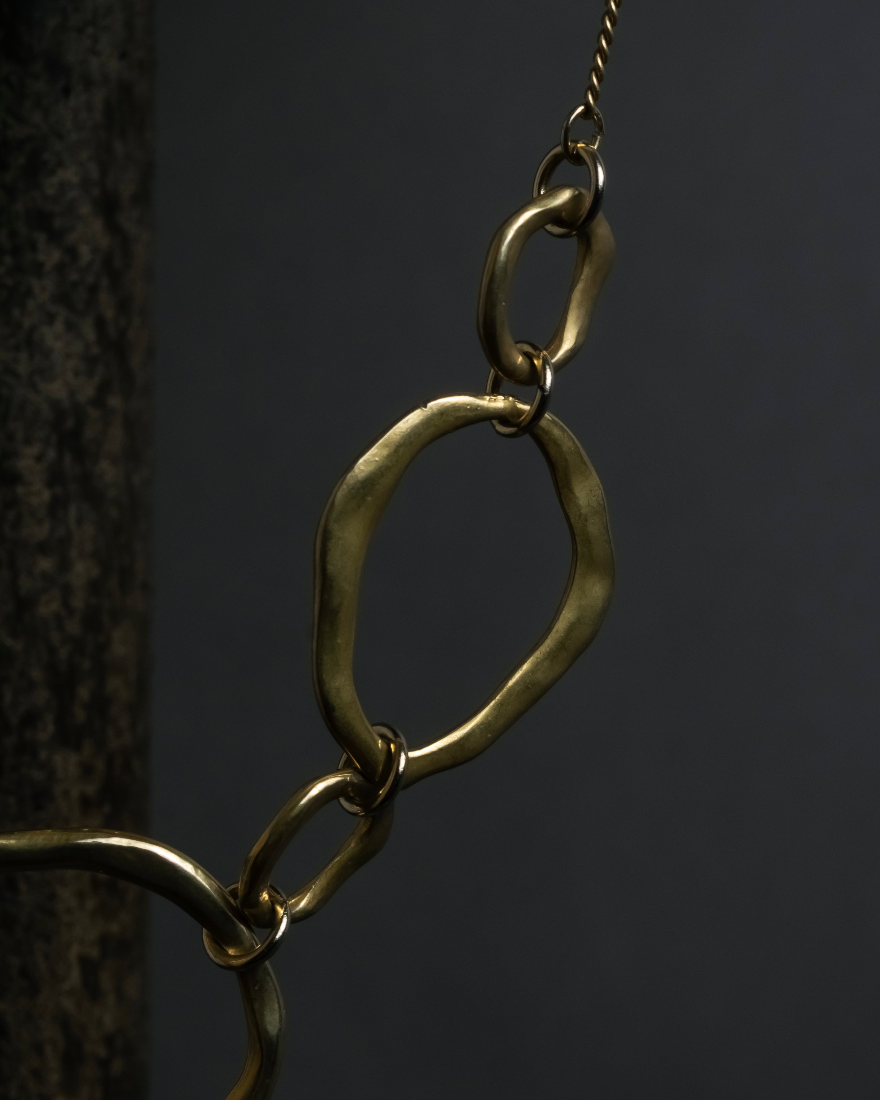 "Vintage organic ring necklace"