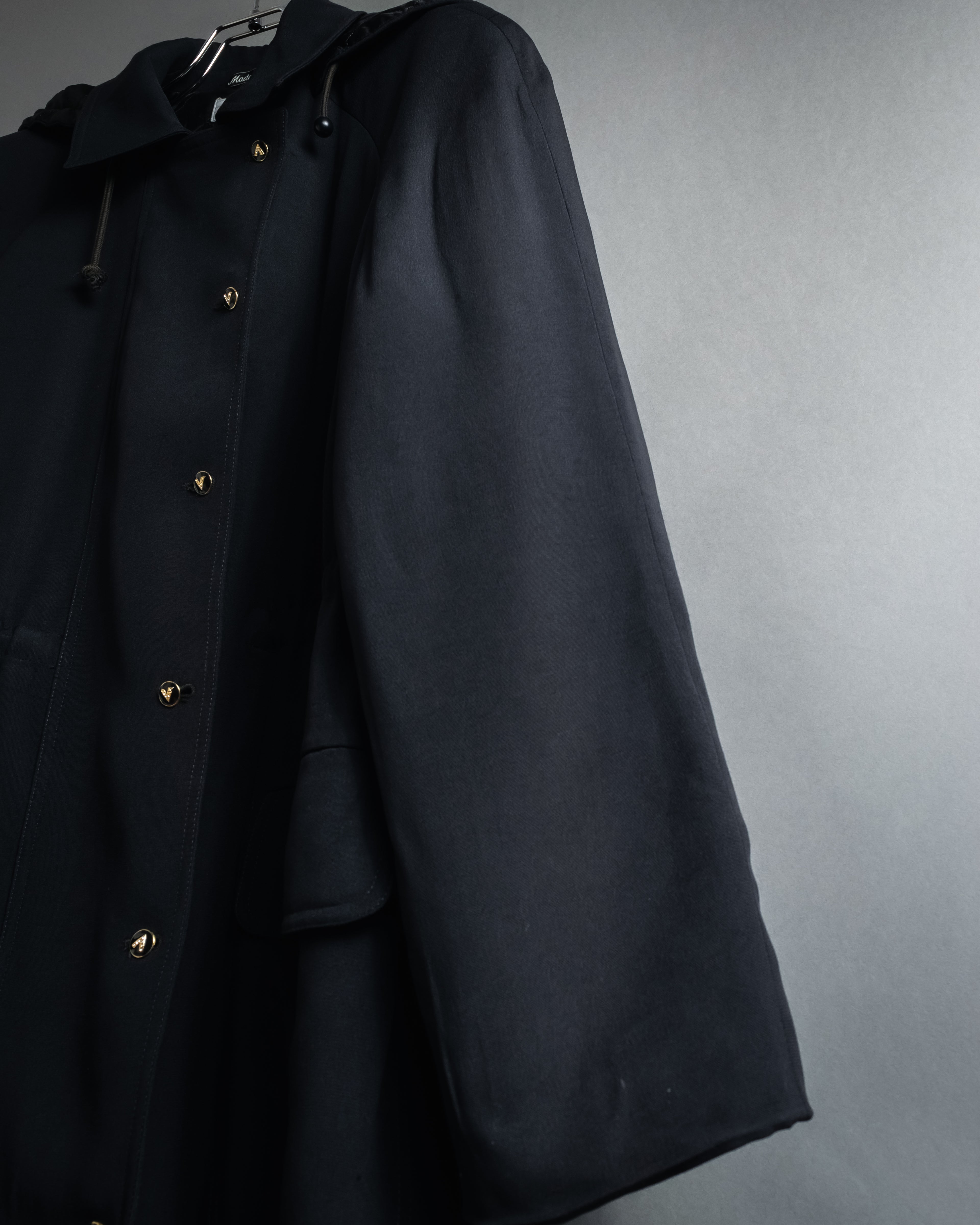 "VALENTINO" 90’s Couture-lined hooded coat