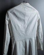 "theory" waist-shaped long leather coat