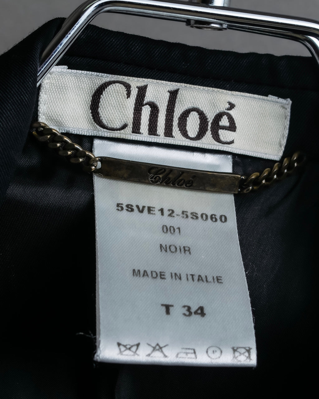 "Chloe" Oversized wool matte black set up