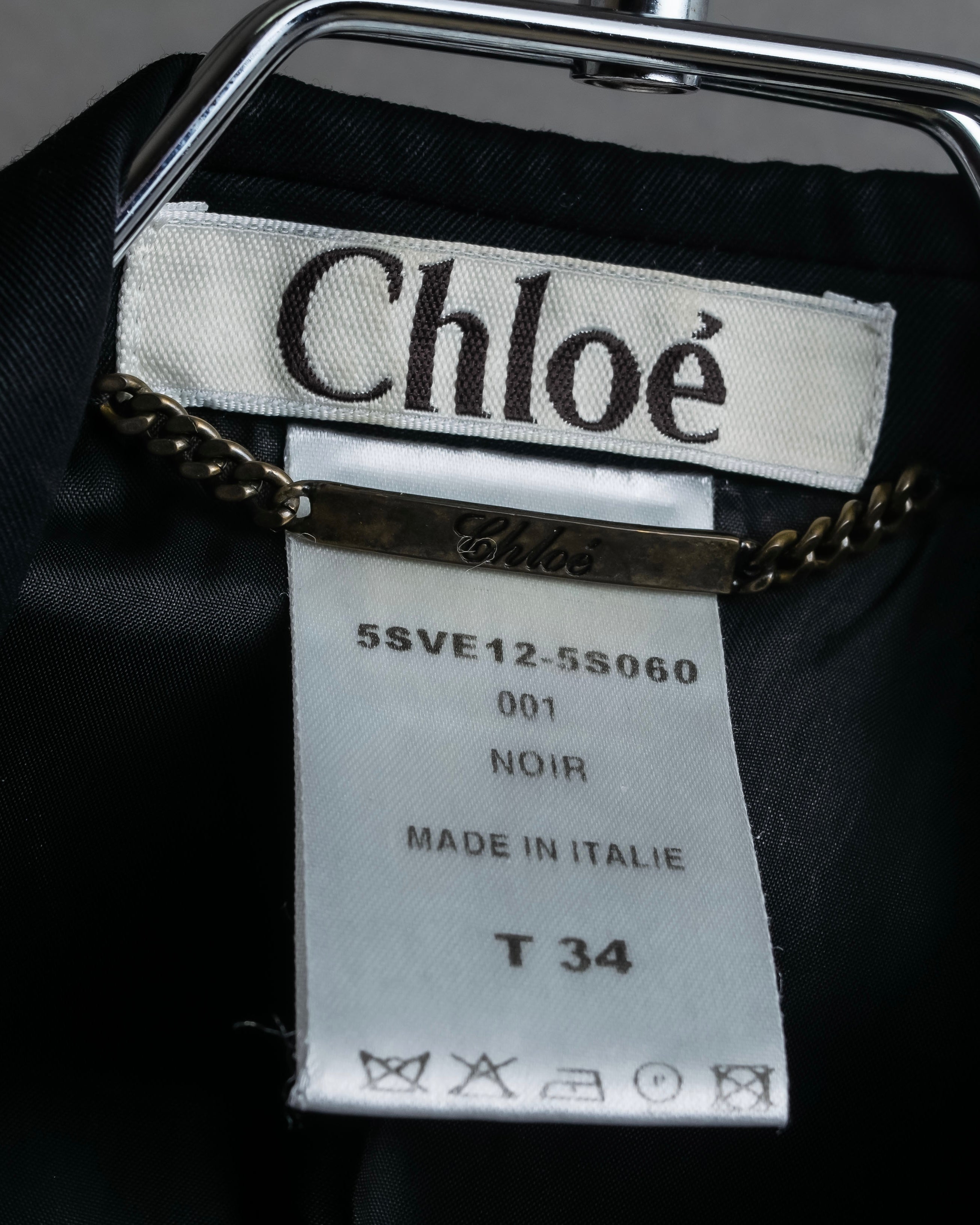 "Chloe" Oversized wool matte black set up