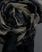 "DOLCE &amp; GABBANA" Flower motif tulle layered brooch