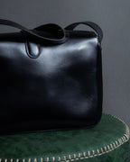 "CELINE" Classic flap design leather shoulder bag