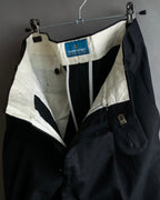 "Vintage high-waisted wide tapered slacks"