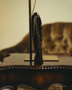 "VALENTINO" 80's-90's Ornately embroidered velvet chain shoulder bag