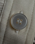 "HERMES" 90's Musical score motif front pleated shirt