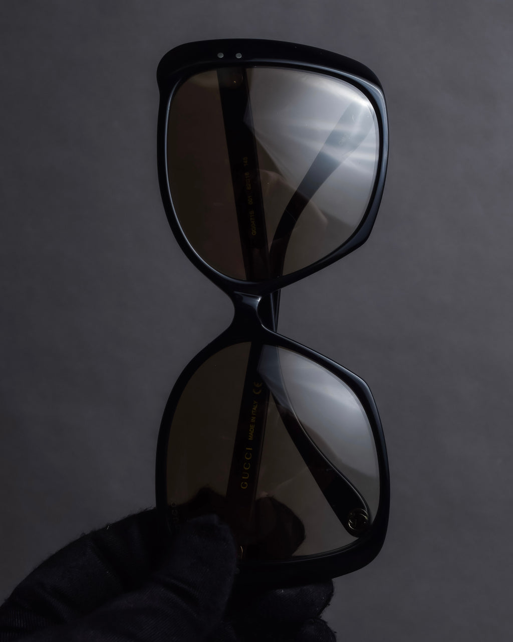 "GUCCI" Butterfly frame oversized shaped sunglasses