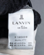 "LANVIN en Bleu" Sheer layered sarouel wide pants