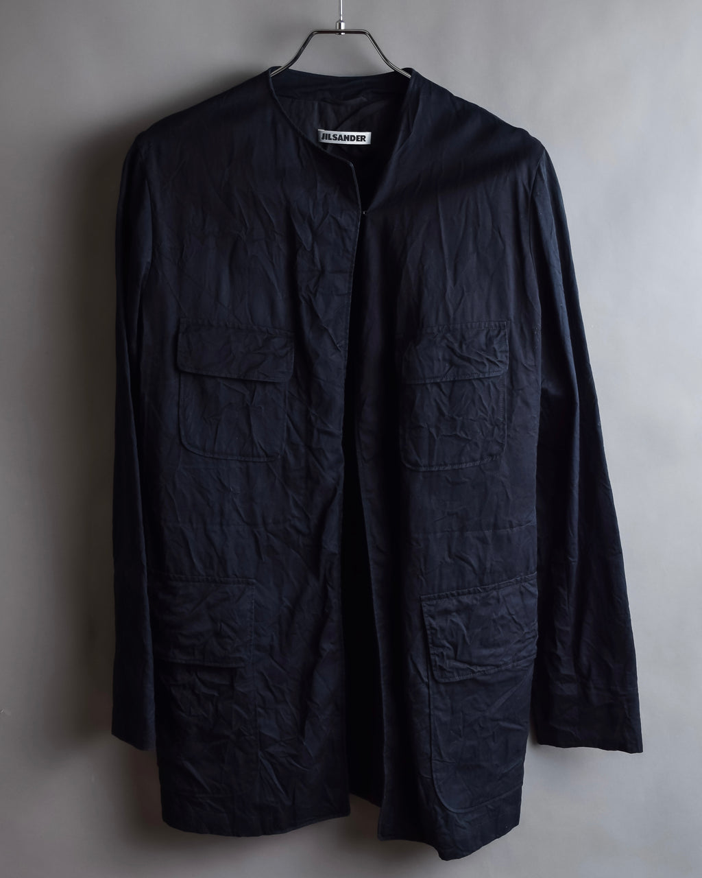 "JIL SANDER" Washer finish flat pocket design jacket