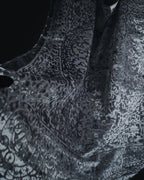 "Christian Dior" 80’s-90’s Burnout velvet arabesque logo stole