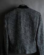 "John Galliano" Herringbone weave short length zip blouson