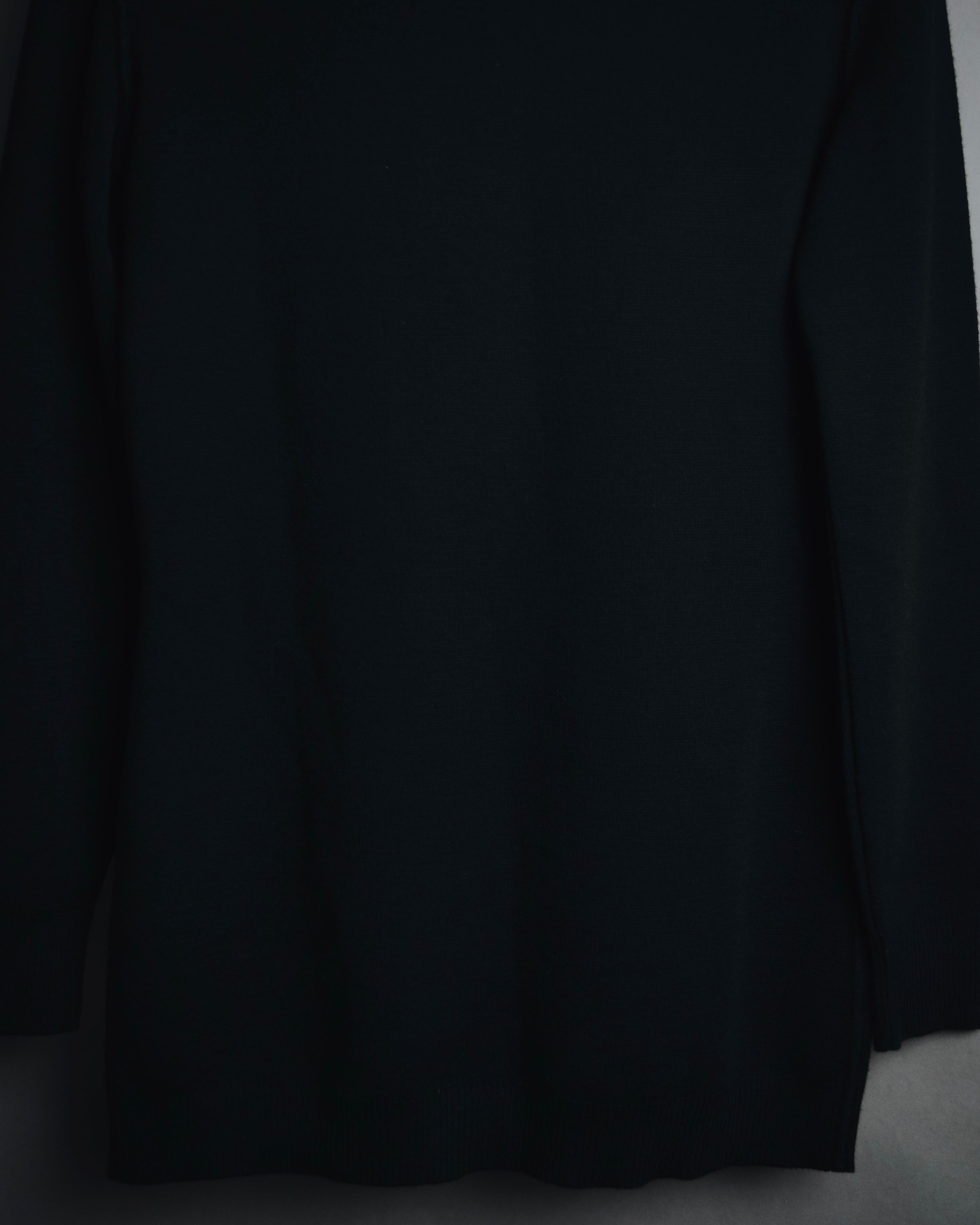 "HERMES" 00’s Minimal wool cashmere crewneck knit