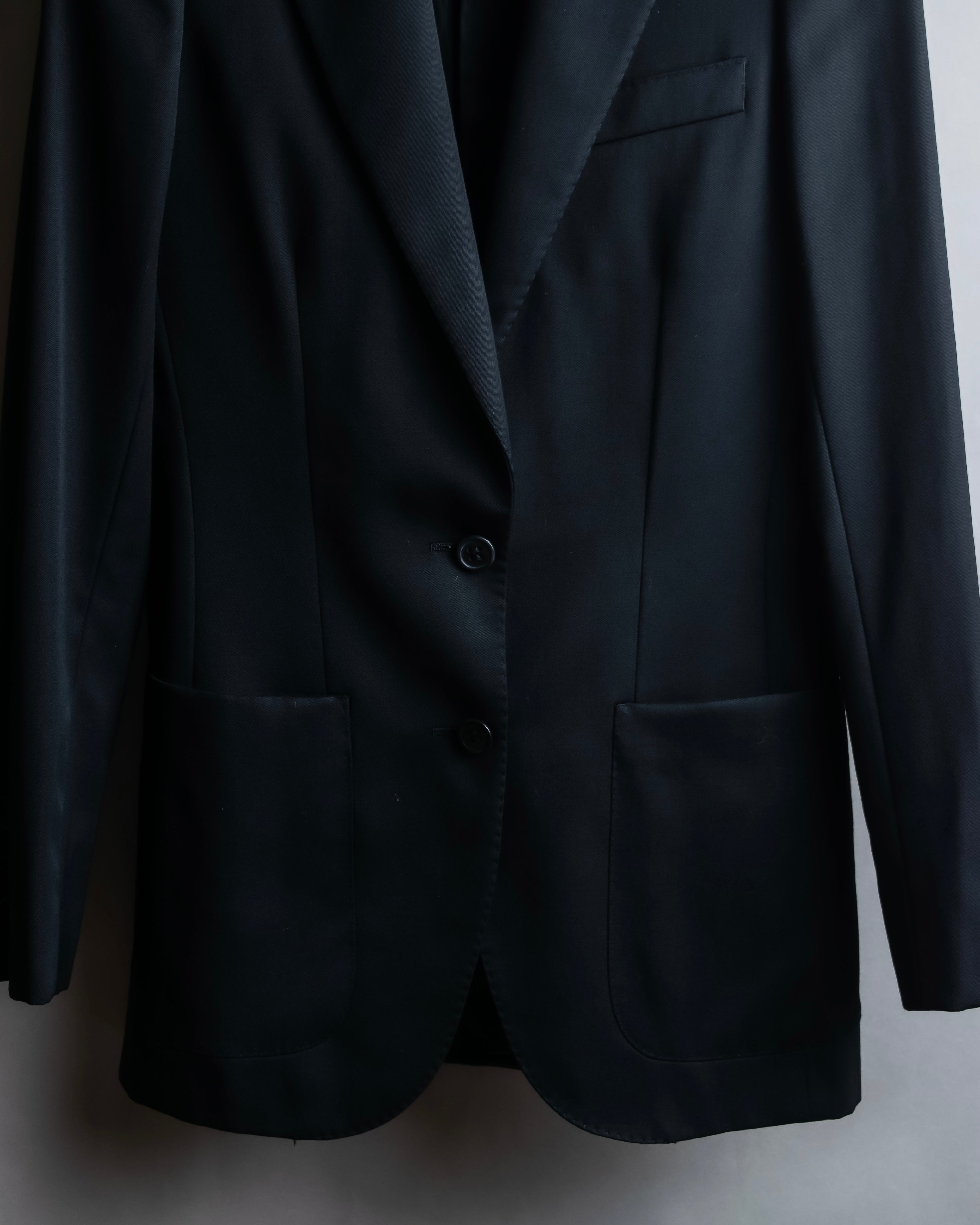 "Chloe" Oversized wool matte black set up