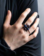 "LOUIS VUITTON"　Geometric color stone ring