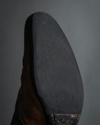 "LOUIS VUITTON" Layered panel design leather shoes