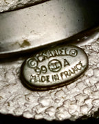 "CHANEL" 99AW Round top gorgeous design ring