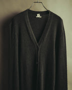 “HERMÈS” 00’s-10’s Cashmere silk ribbed V-neck cardigan