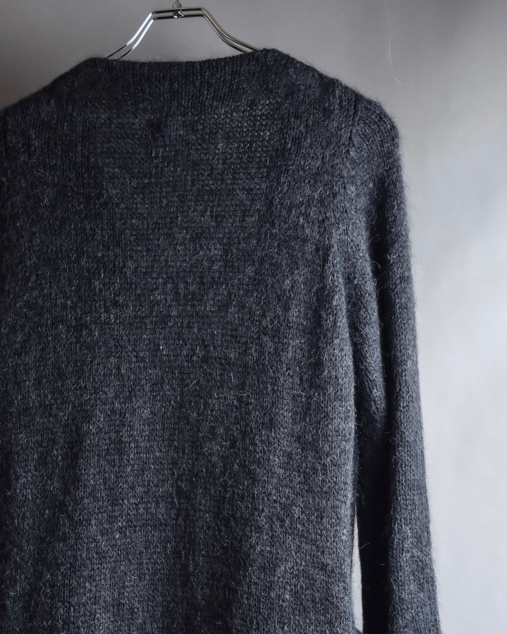"Y's" 17AW Brushed wool super long knit cardigan