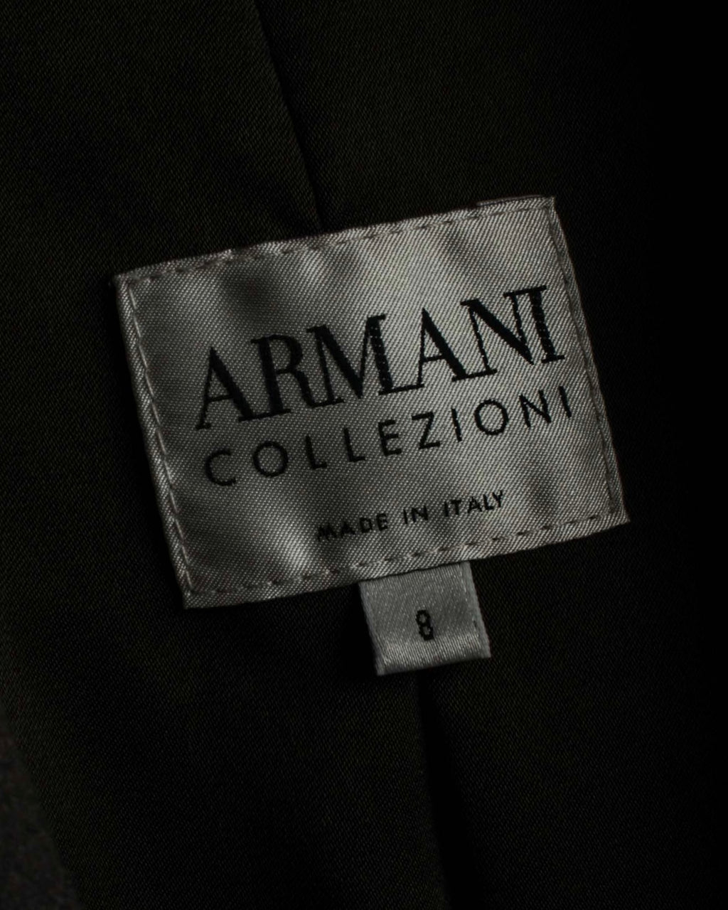 "ARMANI COLLEZIONI" Sharp peak lapel 100% cashmere tailored jacket